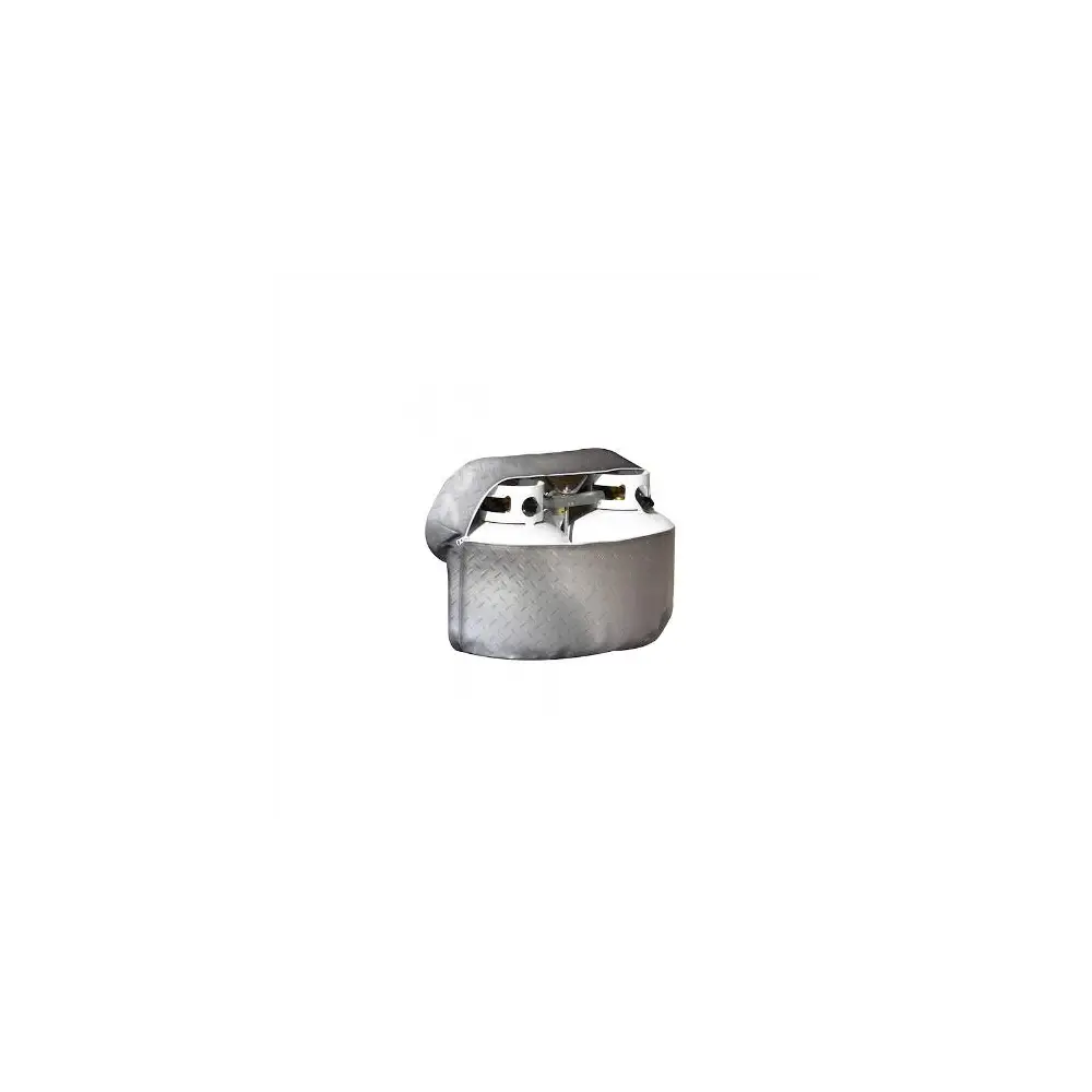 Dual 20 lb. Propane Tank Cover - Diamond Plated Design - ADC2712